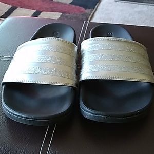 Adidas Cloudfoam Slides Sandals, Size 6